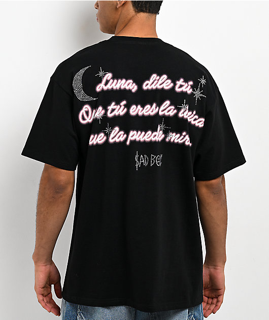 $AD BOYZ by Junior H Luna Rhinestone Black T-Shirt