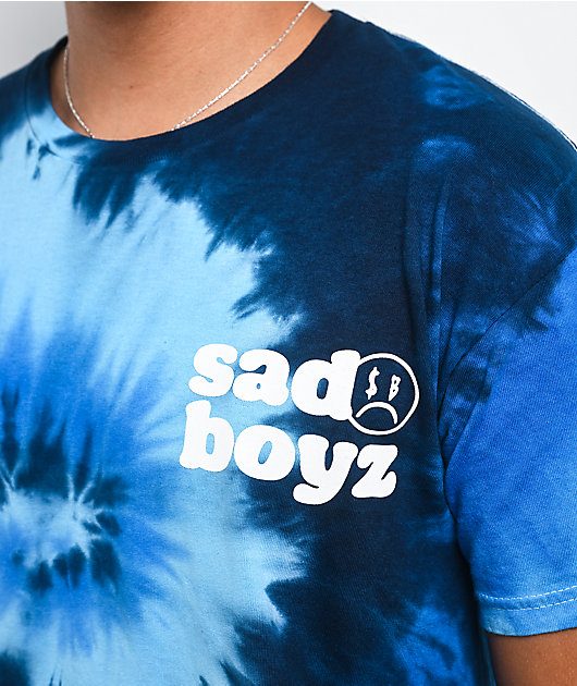 $AD BOYZ by Junior H No Queiro Nada Blue Tie Dye T-Shirt