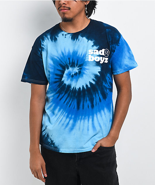 $AD BOYZ by Junior H No Queiro Nada Blue Tie Dye T-Shirt