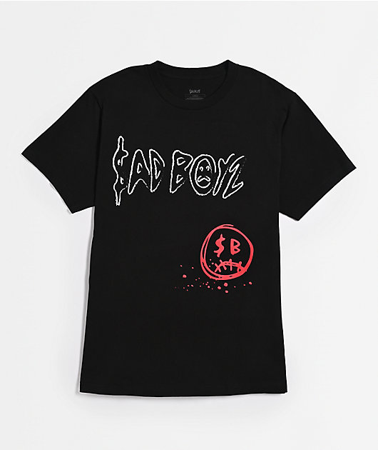 $AD BOYZ by Junior H Roses Black T-Shirt