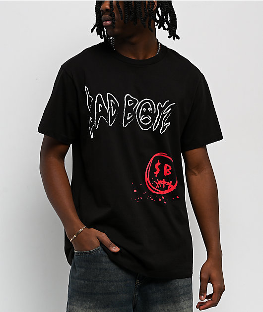 $AD BOYZ by Junior H Roses Black T-Shirt