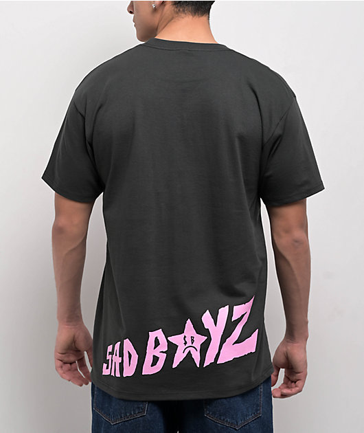 SAD BOYZ by Junior H Sad Starz Black Wash T-Shirt