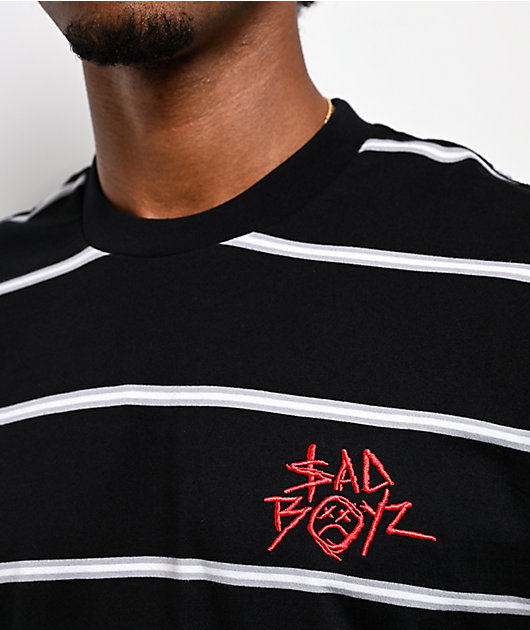 $AD BOYZ by Junior H Stripe Black T-Shirt