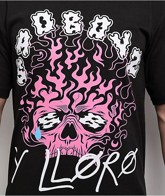 SAD BOYZ by Junior H Y Lloro Black T-Shirt