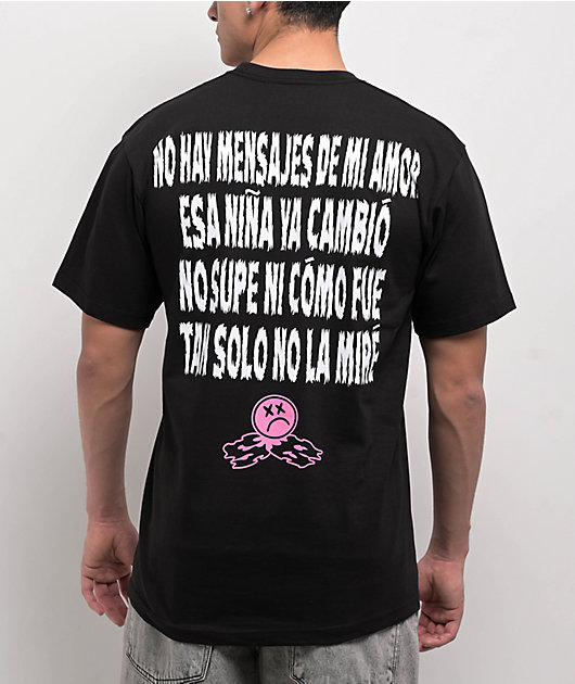 SAD BOYZ by Junior H Y Lloro Black T-Shirt