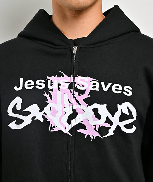 $AD BOYZ by Junior H x RUDE AWAKENINGS Black Zip Hoodie