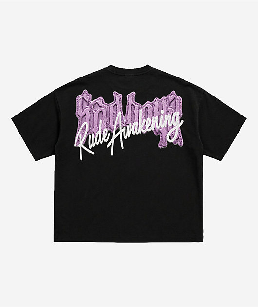 $AD BOYZ by Junior H x RUDE AWAKENINGS Jesus Saves Black T-Shirt