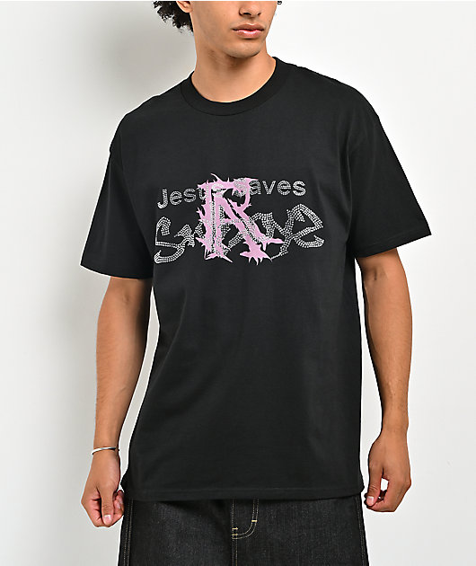 $AD BOYZ by Junior H x RUDE AWAKENINGS Jesus Saves Black T-Shirt