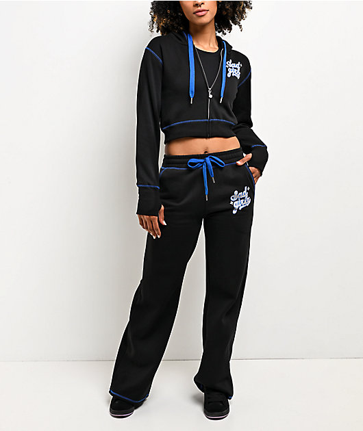 $AD GIRLZ By Junior H Airbrush Black Sweatpants