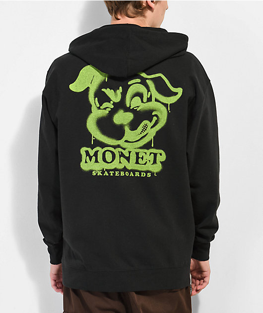  Monet Good Dawg Sudadera con cremallera negra