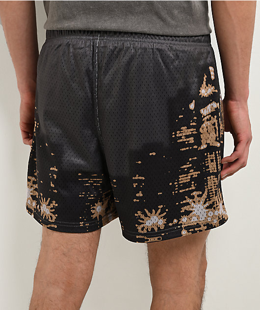 Ninth Hall City Skyline Black Mesh Shorts