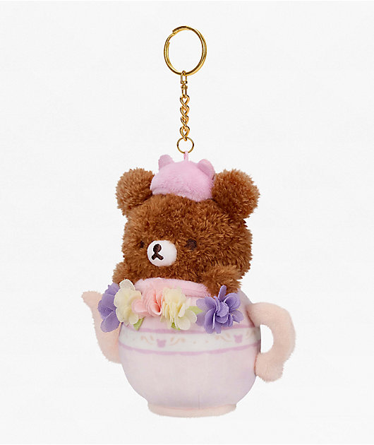 San-X Chairoikoguma Original Tea Time Plush Keychain | Zumiez