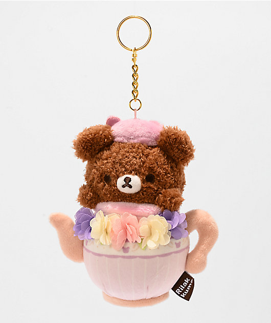 San-X Chairoikoguma Original Tea Time Plush Keychain | Zumiez