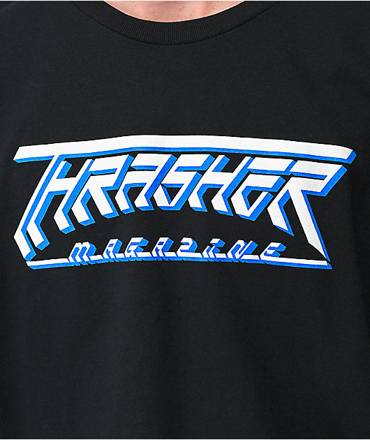  Thrasher Future Logo camiseta negra