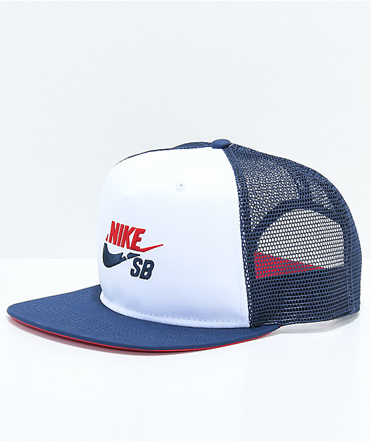 Red white and blue nike hat Clearance
