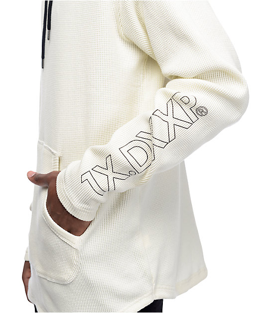 10 Deep Division Off White Thermal Hoodie Zumiez - 10 deep division thermal off white hoody roblox