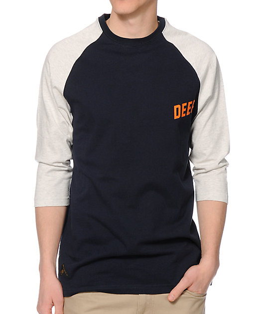 10 Deep Slope Navy Baseball T-Shirt