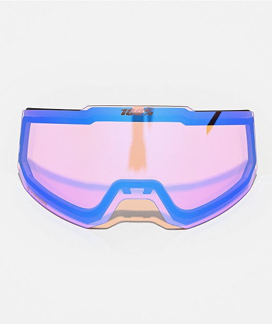 100% Snowcraft S Zoi Ink & HiPER Mirror Purple Snowboard Goggles