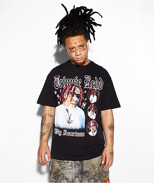 1400 by Trippie Redd Big Fourteen Black T-Shirt | Zumiez
