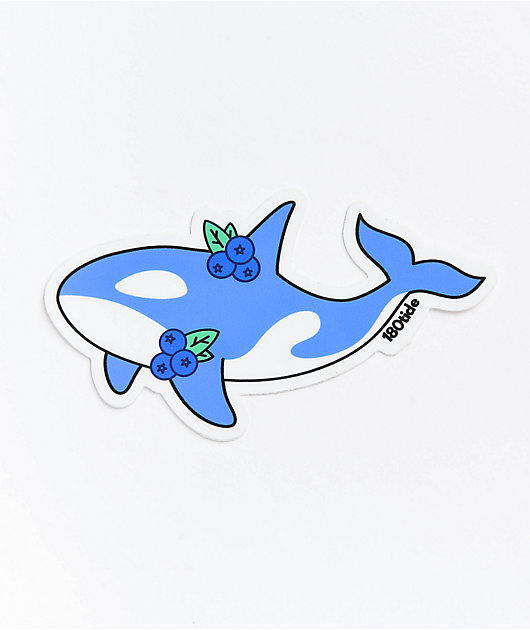180tide blueberry orca sticker