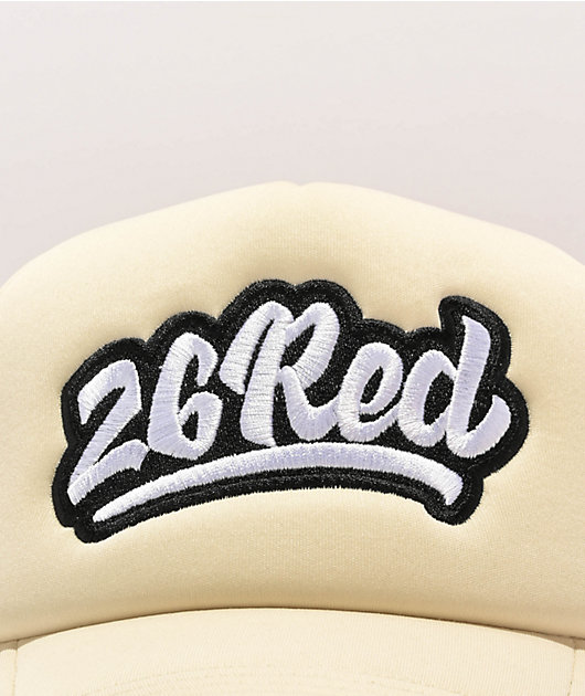 26 Red Cream Trucker Hat