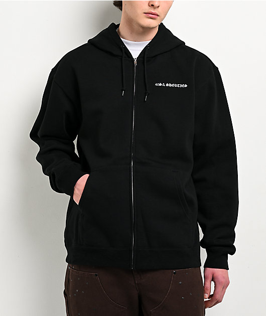 40s & Shorties Born Sinner Black Zip Hoodie