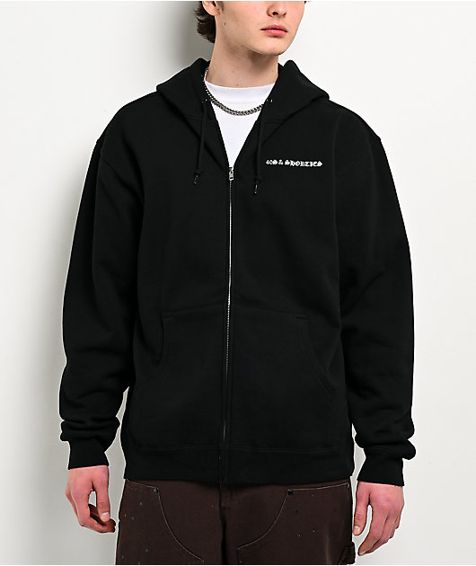40s & Shorties Born Sinner Black Zip Hoodie