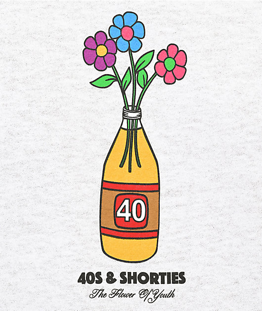 40s & Shorties Flowers White T-Shirt