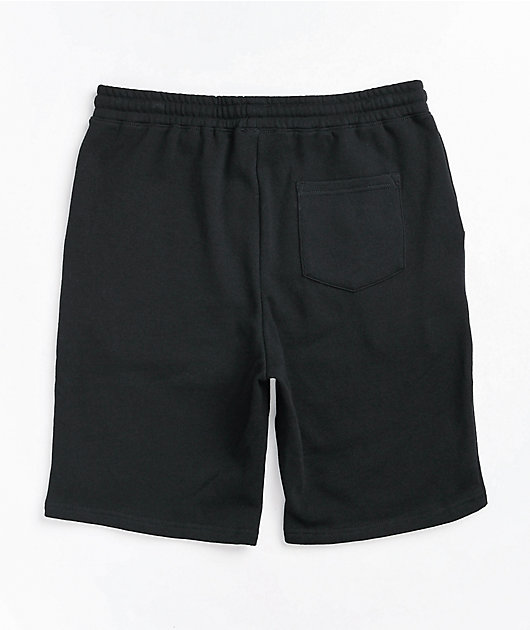 plain black sweat shorts