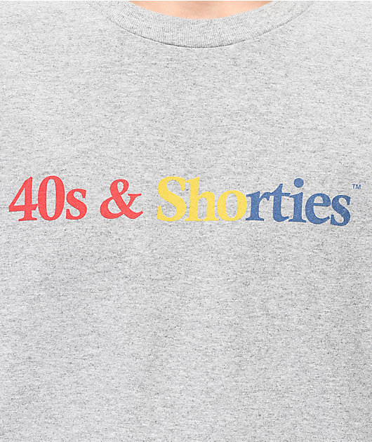 40s & Shorties Primary Logo Grey T-Shirt