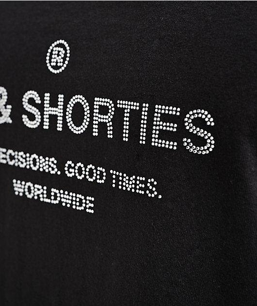 40s & Shorties Remix Rhinestone Black T-Shirt