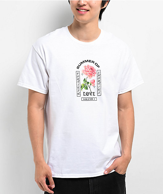 40s & Shorties Summer Love White T-Shirt