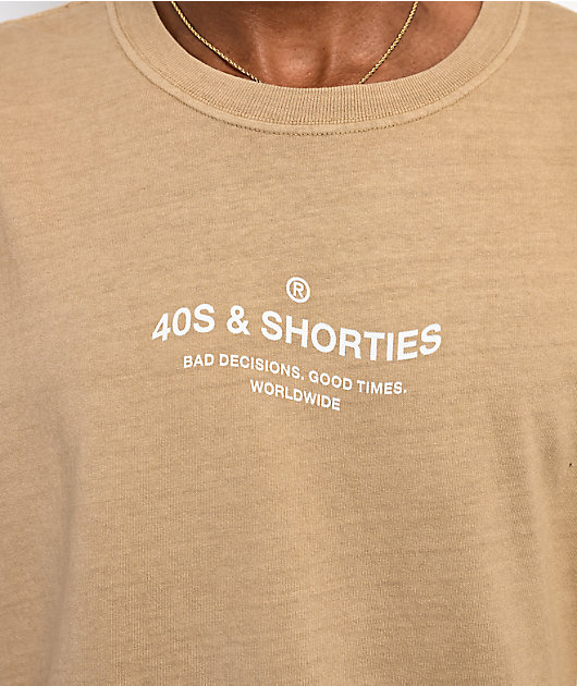 40s & Shorties Wavy General Khaki Boxy T-Shirt