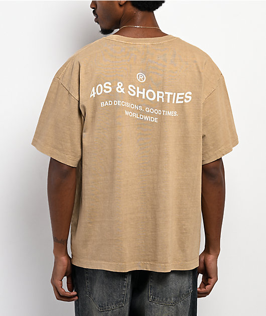 40s & Shorties Wavy General Khaki Boxy T-Shirt