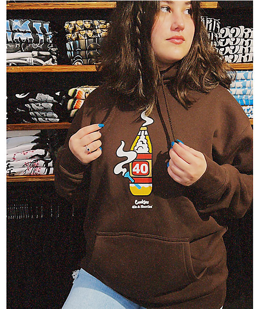 40s & Shorties x Cookies Bong Brown Hoodie
