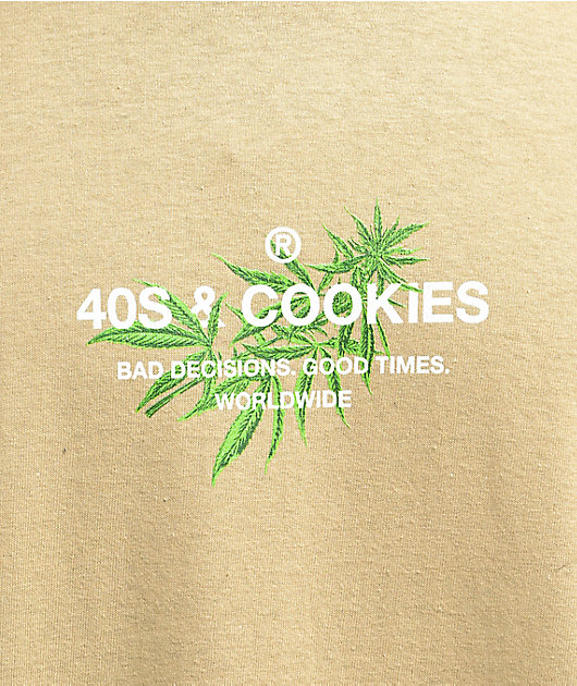40s & Shorties x Cookies General Logo Tan T-Shirt