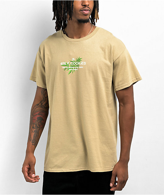 40s & Shorties x Cookies General Logo Tan T-Shirt