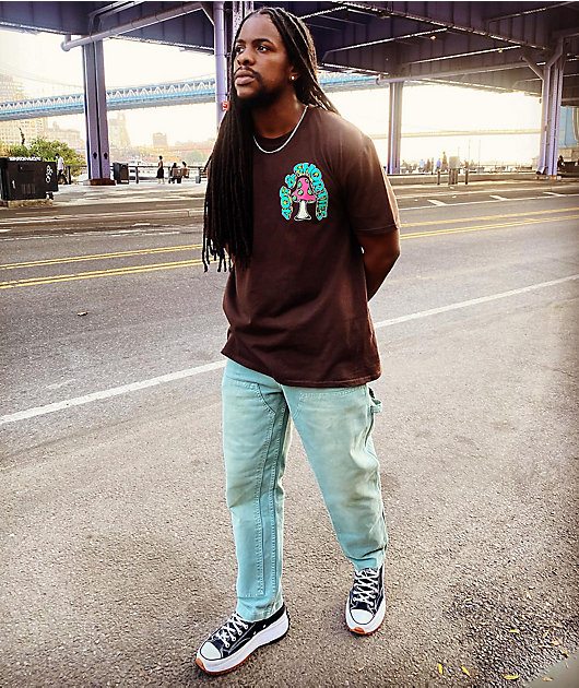 40s & Shorties Shroomies Brown T-Shirt