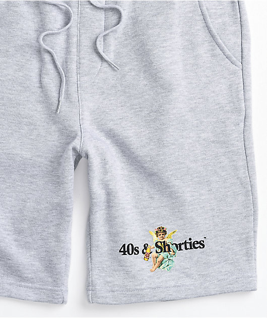 40s & Shorties Angel Grey Sweat Shorts | Zumiez
