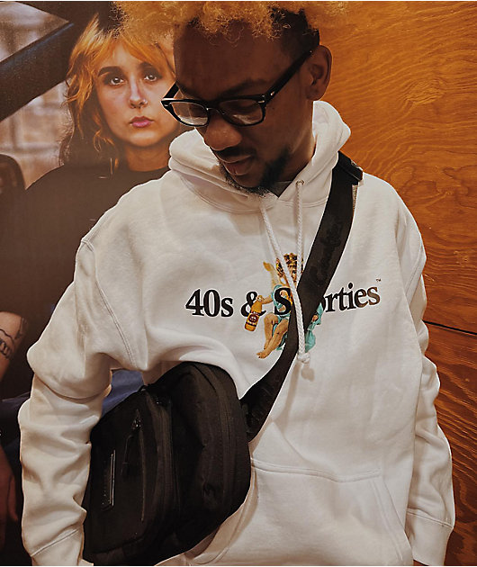 40s & Shorties Angel Logo White Hoodie | Zumiez