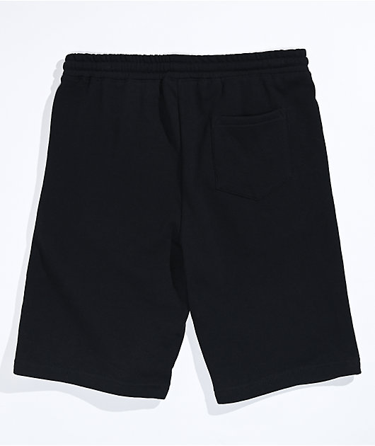 40s & Shorties General Logo Black & White Sweat Shorts | Zumiez