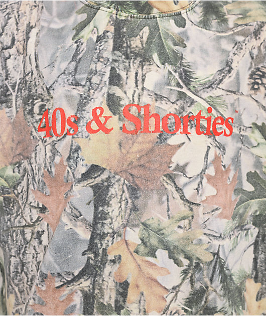 40s & Shorties Grungy OG Log Camo Boxy T-Shirt | Zumiez