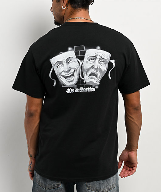 40s & Shorties Laugh Now Cry Later Black T-Shirt | Zumiez