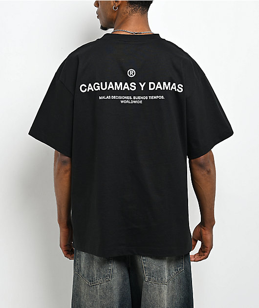 40s & Shorties Logotipo Black T-Shirt | Zumiez