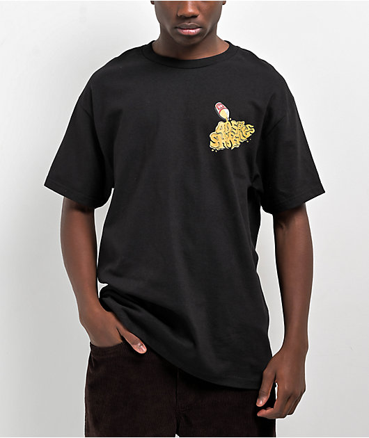 40s & Shorties Spilled Black T-Shirt | Zumiez