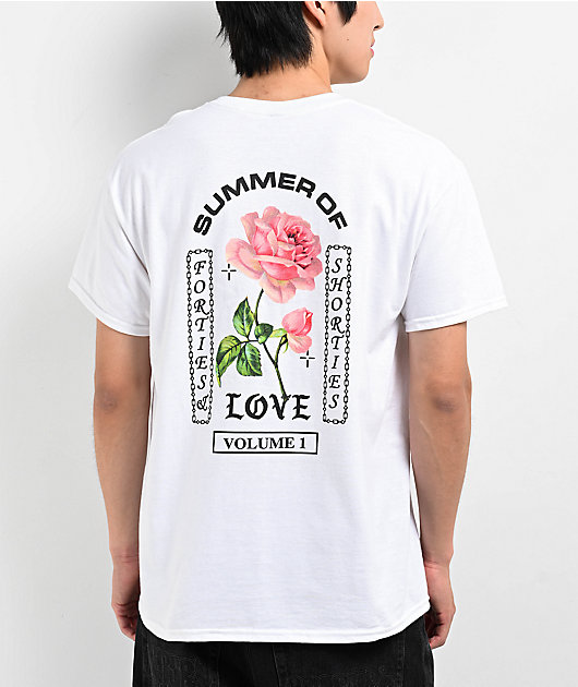 40s & Shorties Summer Love White T-Shirt | Zumiez