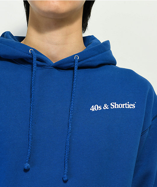 トップス uauaheights Symbol sweat(Blue) Adult 40s & Shorties Text Logo Royal Blue Hoodie | Zumiez
