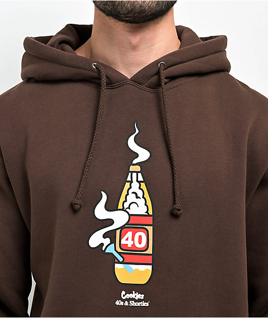 40s Shorties x Cookies Bong Brown Hoodie