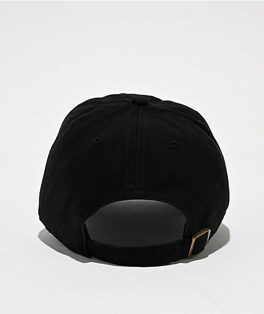 47 Brand Clean Up Los Angeles Dodgers Tonal Black Strapback Hat