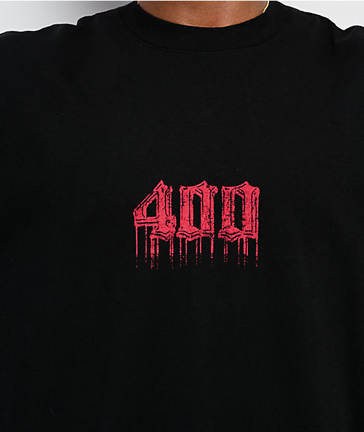 4Hunnid 400 Drip Black Wash T-Shirt